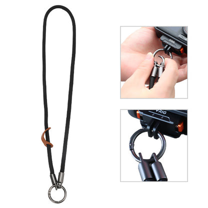 VRIG AC-54 90cm Braided Neck Strap for DJI Action/Insta360 Ace/GoPro Action Camera Anti-Loss Quick Release Lanyard