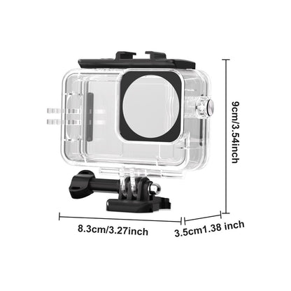 For DJI Osmo Action 6 Camera Underwater Diving Housing 45m Waterproof Case with Filter