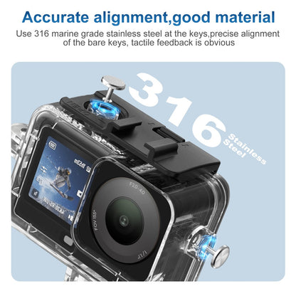 For DJI Osmo Action 6 Camera Underwater Diving Housing 45m Waterproof Case with Filter