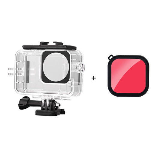 For DJI Osmo Action 6 Camera Underwater Diving Housing 45m Waterproof Case with Filter