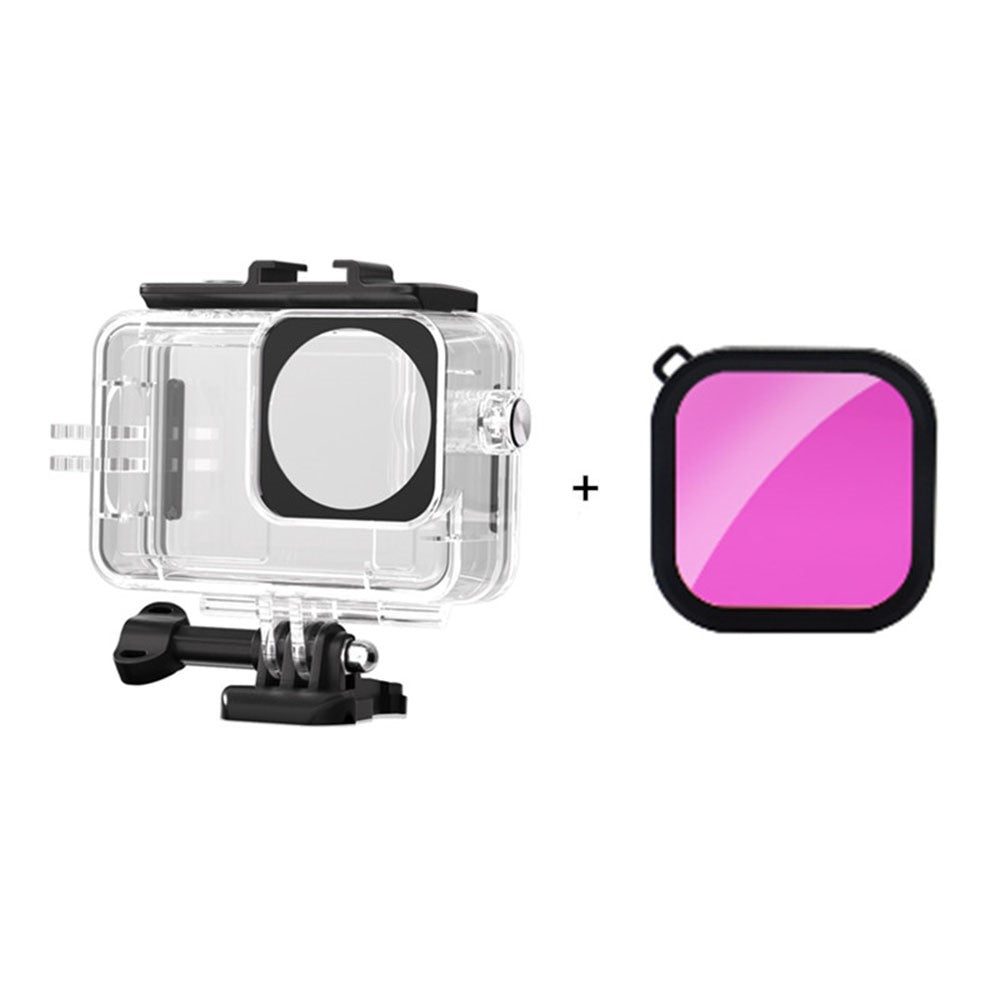For DJI Osmo Action 6 Camera Underwater Diving Housing 45m Waterproof Case with Filter
