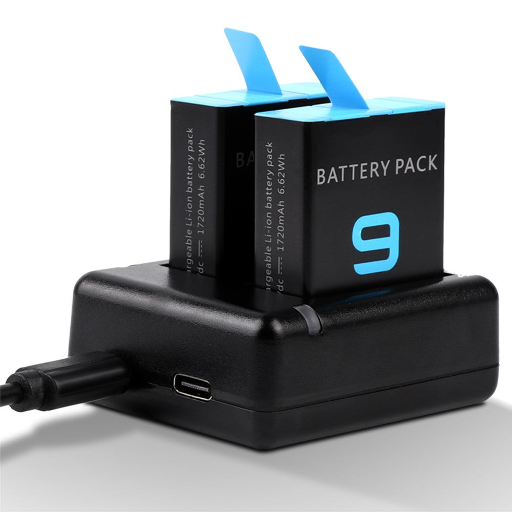 Double Channel Battery Charger for GoPro Hero 9 Black