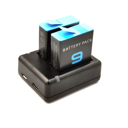 Double Channel Battery Charger for GoPro Hero 9 Black