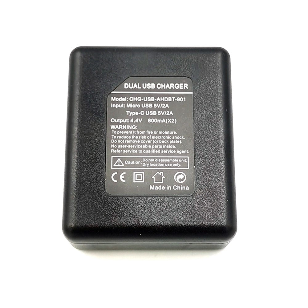 Double Channel Battery Charger for GoPro Hero 9 Black