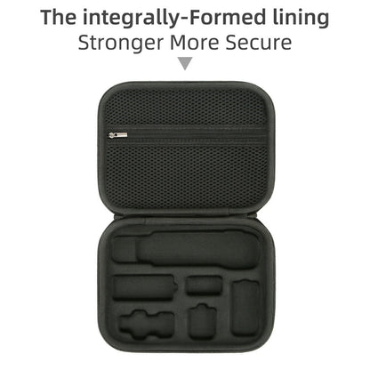 For DJI Osmo Pocket 3 PU Leather Carrying Case with Top Handle Action Camera Portable Storage Bag