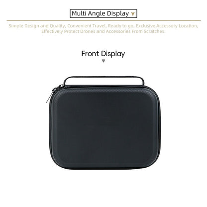 For DJI Osmo Pocket 3 PU Leather Carrying Case with Top Handle Action Camera Portable Storage Bag