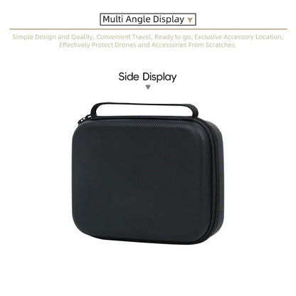 For DJI Osmo Pocket 3 PU Leather Carrying Case with Top Handle Action Camera Portable Storage Bag