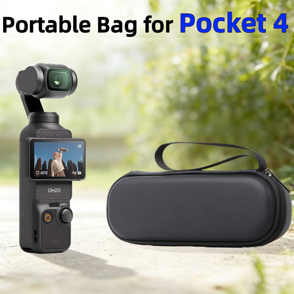 Portable Carrying Case for DJI Osmo Pocket 4 PU Storage Bag Anti-Scratch Protective Hard Shell Pouch