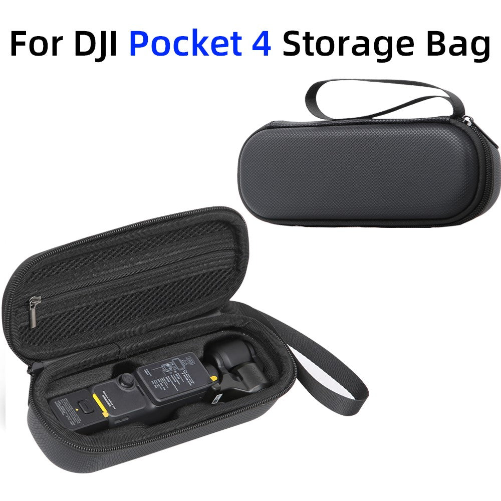 Portable Carrying Case for DJI Osmo Pocket 4 PU Storage Bag Anti-Scratch Protective Hard Shell Pouch