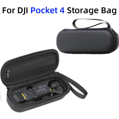 Portable Carrying Case for DJI Osmo Pocket 4 PU Storage Bag Anti-Scratch Protective Hard Shell Pouch