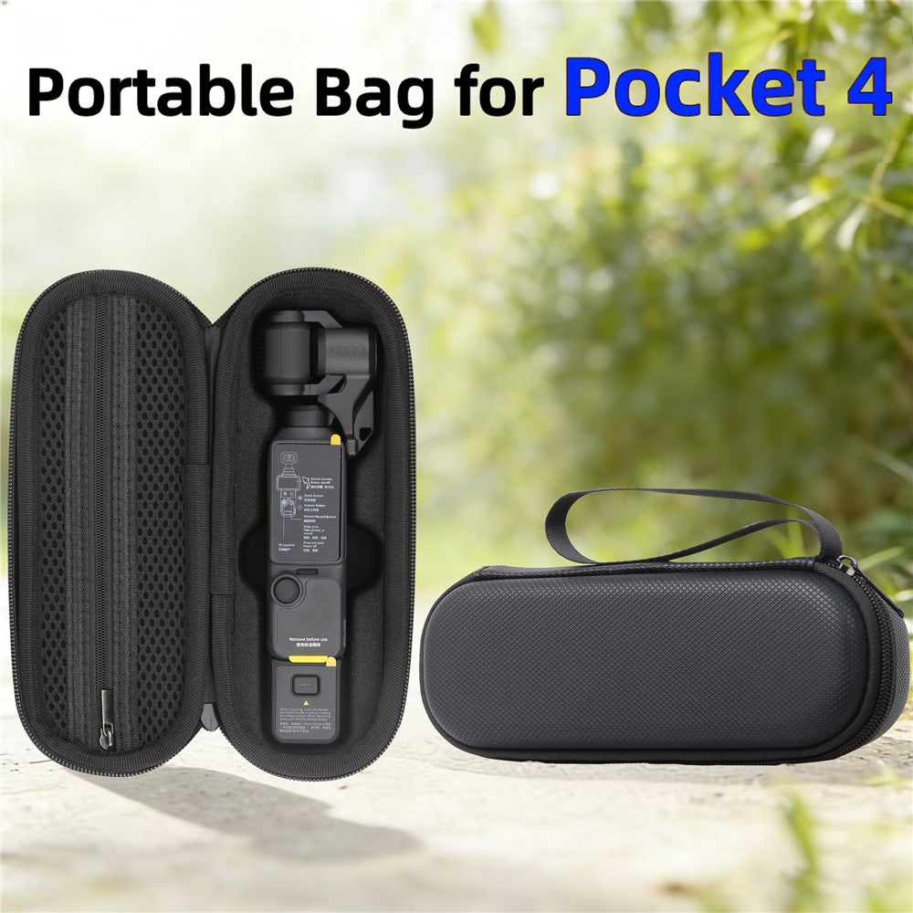 Portable Carrying Case for DJI Osmo Pocket 4 PU Storage Bag Anti-Scratch Protective Hard Shell Pouch