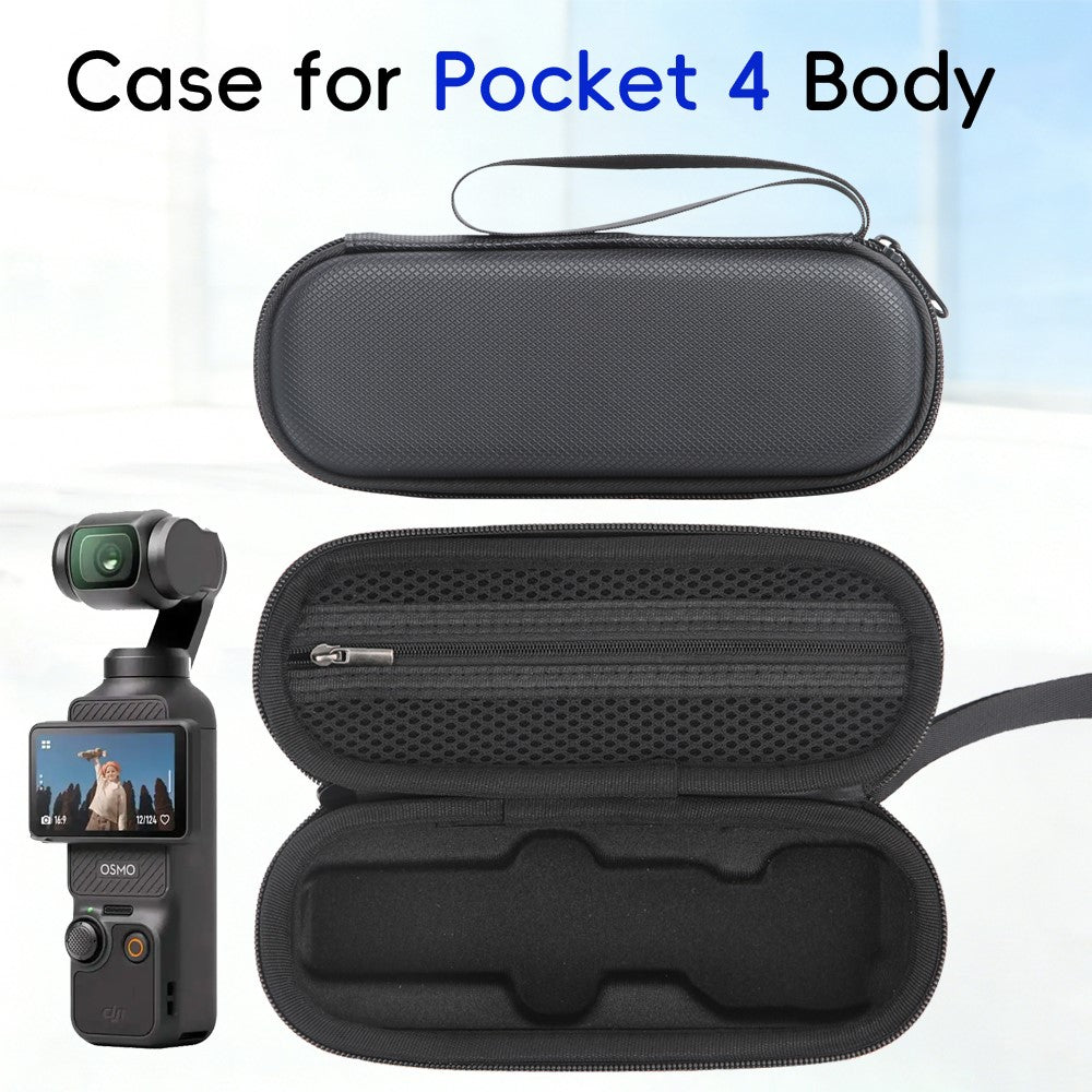 Portable Carrying Case for DJI Osmo Pocket 4 PU Storage Bag Anti-Scratch Protective Hard Shell Pouch