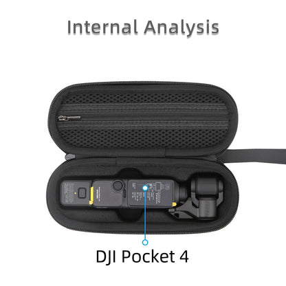 Portable Carrying Case for DJI Osmo Pocket 4 PU Storage Bag Anti-Scratch Protective Hard Shell Pouch