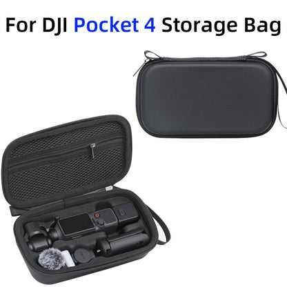For DJI Osmo Pocket 4 Portable Carrying Case PU Storage Bag Protective Hard Shell