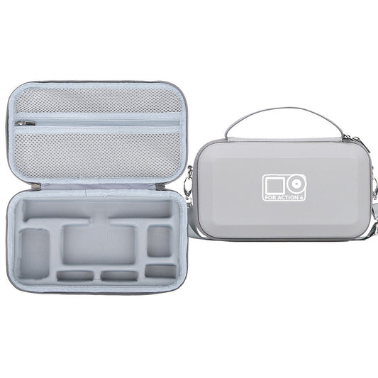 Storage Case for DJI Osmo Action 6 Portable Hard Shell Carrying Bag PU Lycra Waterproof Travel Case