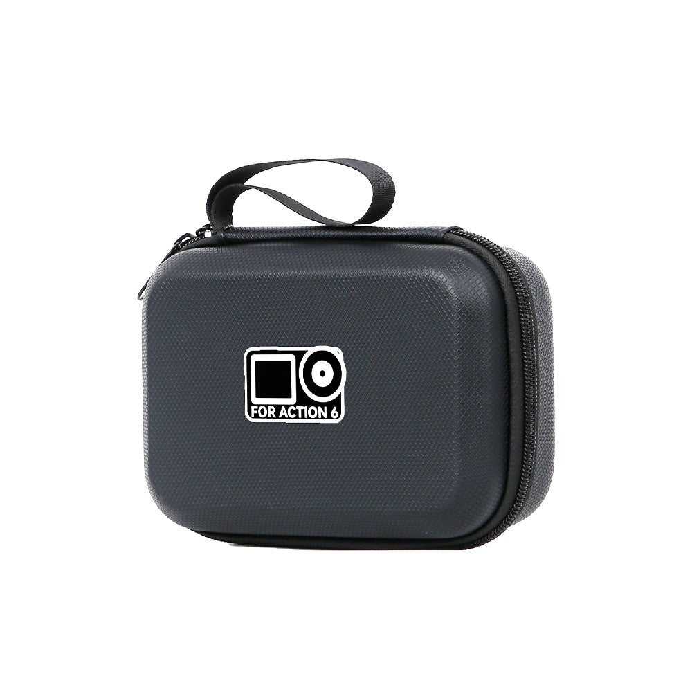 Carrying Case for DJI Osmo Action 6 PU Leather Storage Bag Portable Hard Shell Protective Pouch