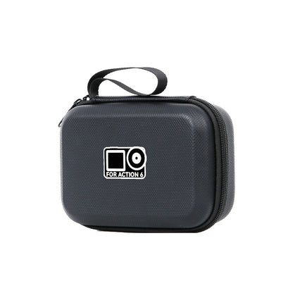 Carrying Case for DJI Osmo Action 6 PU Leather Storage Bag Portable Hard Shell Protective Pouch