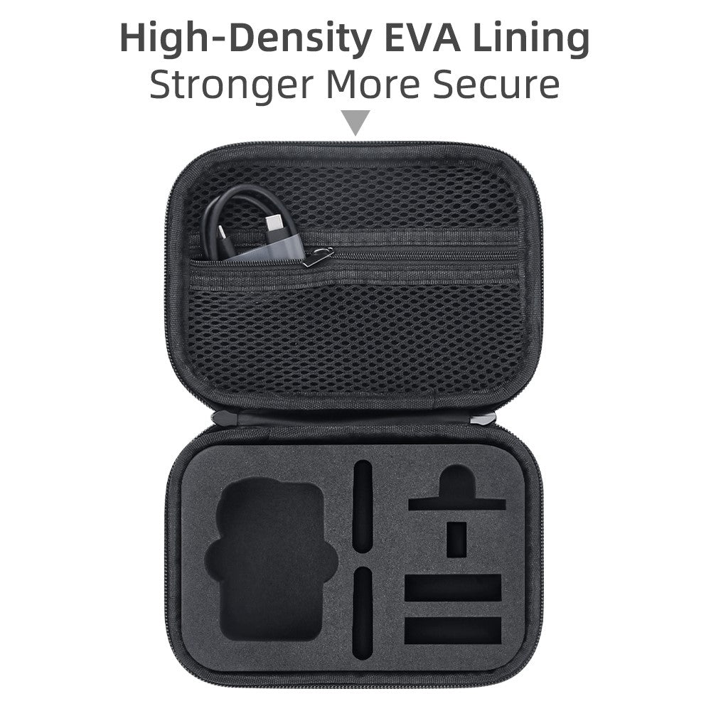 Carrying Case for DJI Osmo Action 6 PU Leather Storage Bag Portable Hard Shell Protective Pouch