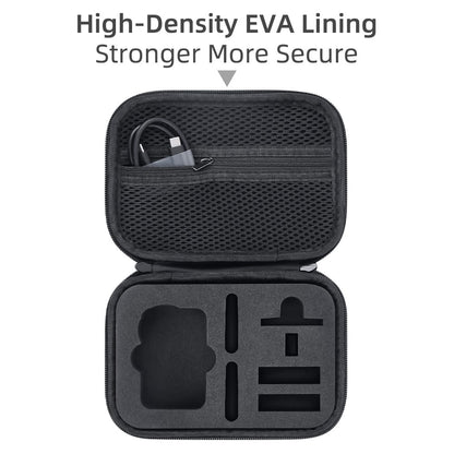 Carrying Case for DJI Osmo Action 6 PU Leather Storage Bag Portable Hard Shell Protective Pouch