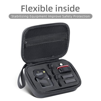 Carrying Case for DJI Osmo Action 6 PU Leather Storage Bag Portable Hard Shell Protective Pouch