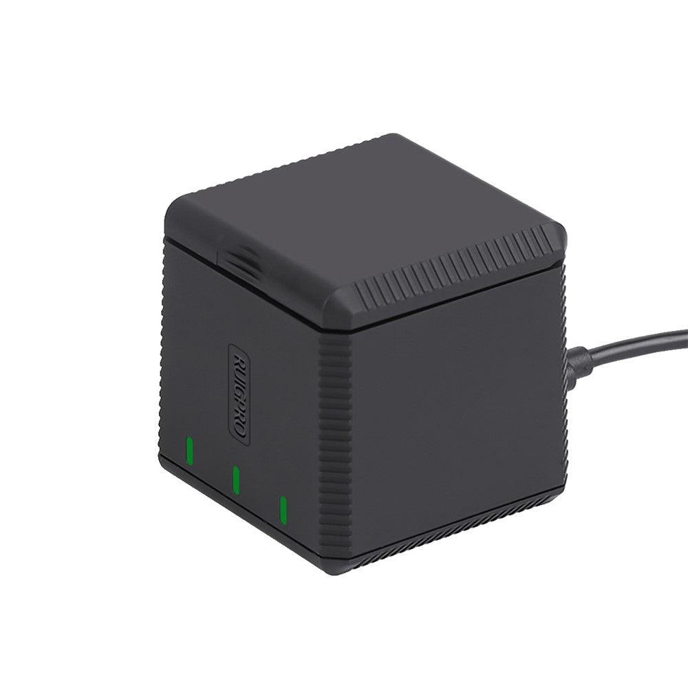 RUIGPRO AT1160 Battery Charger Kit Battery Storage Box for Gopro Hero9 Black