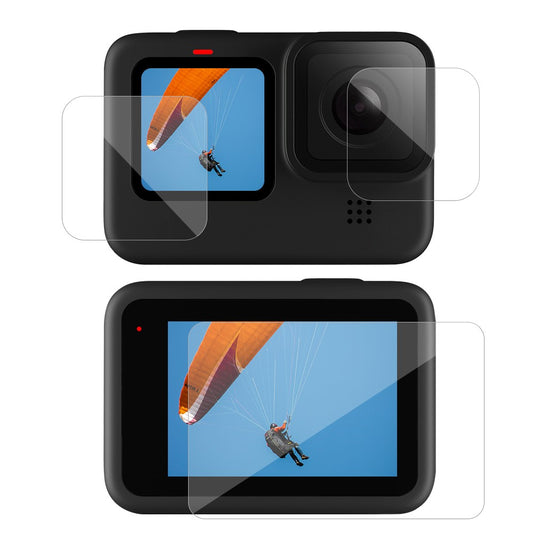 TELESIN Lens + Front and Back LCD Display Tempered Glass Film for GoPro Hero 9 / 10 / 11