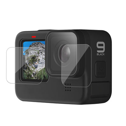 TELESIN Lens + Front and Back LCD Display Tempered Glass Film for GoPro Hero 9 / 10 / 11
