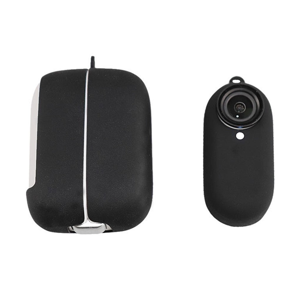 2Pcs/Set for Insta360 Go2 Sports Camera Protective Cover+Charging Case Silicone Non-slip Sleeve