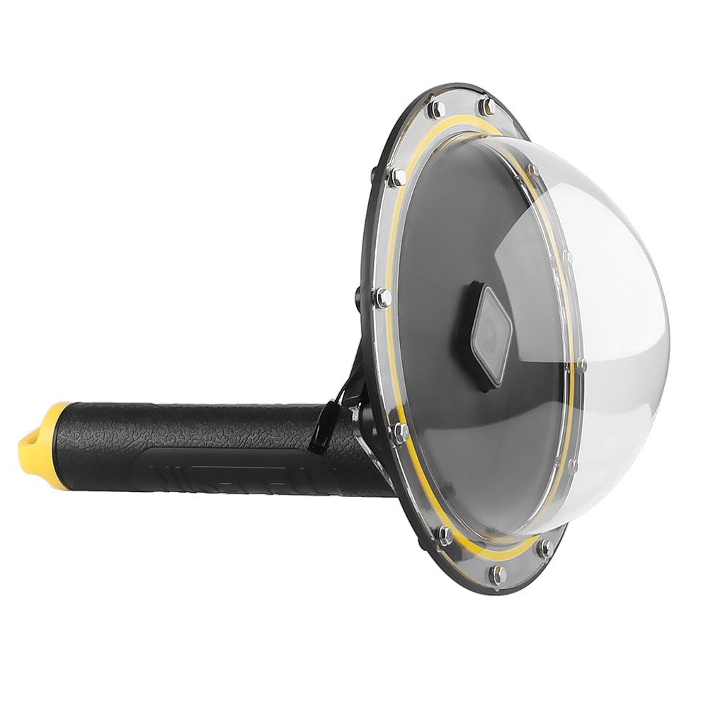 TELESIN GP-DMP-T05 30M Waterproof Dome Port Underwater Housing Case Cover with Floating Handle Trigger for GoPro Hero 7/6/5