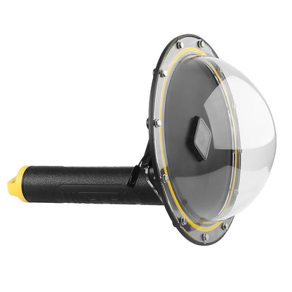 TELESIN GP-DMP-T05 30M Waterproof Dome Port Underwater Housing Case Cover with Floating Handle Trigger for GoPro Hero 7/6/5