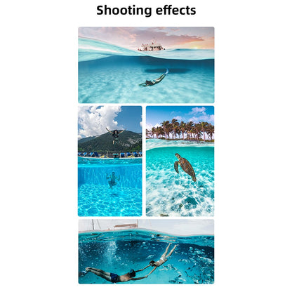TELESIN GP-DMP-T09 30m Diving Filter Camera Dome Port Waterproof Housing Case for GoPro Hero 9 / 10 / 11