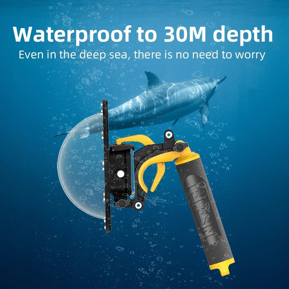 TELESIN GP-DMP-T09 30m Diving Filter Camera Dome Port Waterproof Housing Case for GoPro Hero 9 / 10 / 11