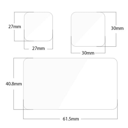 TELESIN GP-FLM-901 High Hardness Anti-explosion Tempered Glass Camera Lens Back Screen Protector Film + PET Soft Front Screen Protector for GoPro Hero 9 / 10 / 11