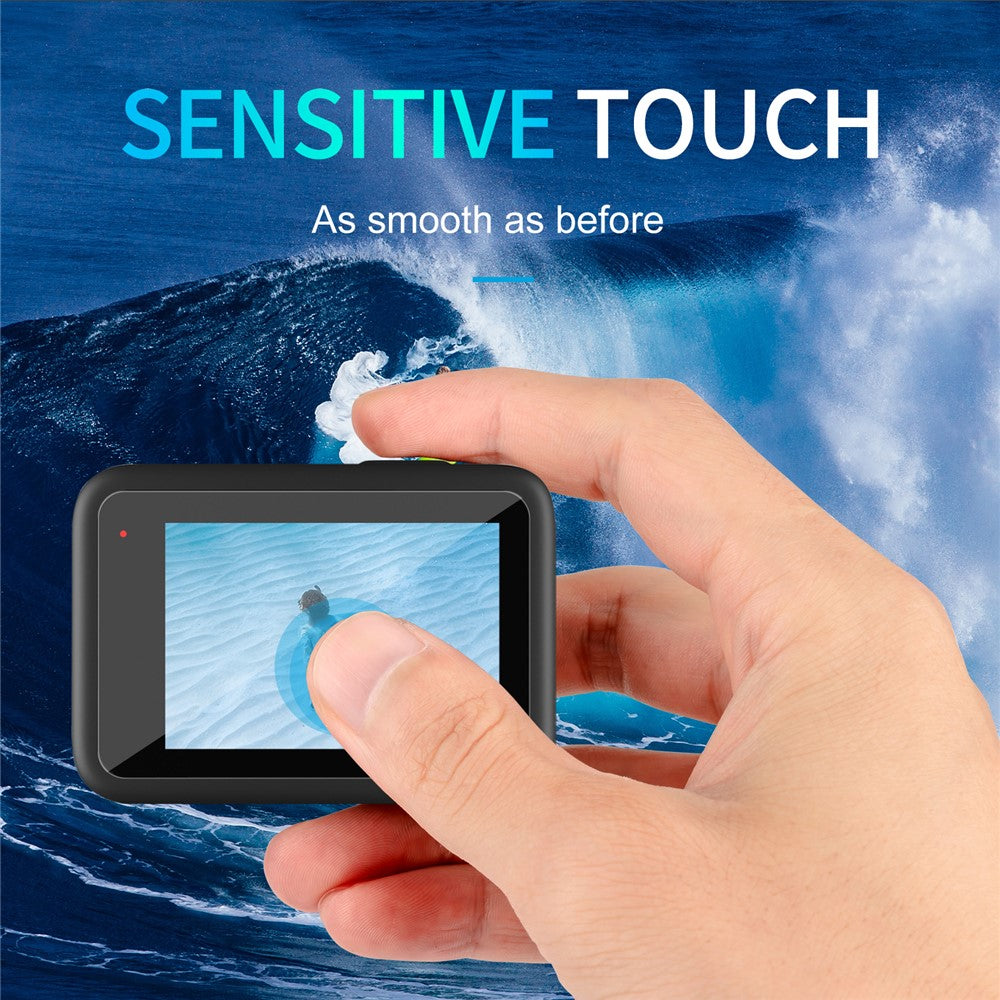 TELESIN GP-FLM-902 Anti-Scratch PET Front Display Film + PET Lens Protector + Rear Display PET Film for GoPro Hero 9 / 10 / 11