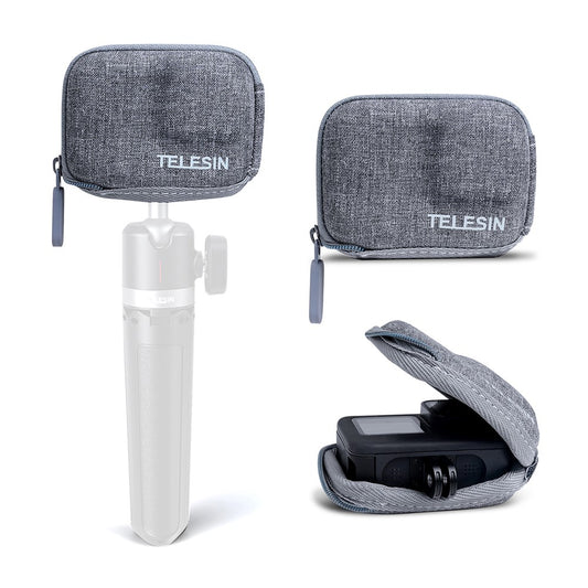 TELESIN GP-CPB-902 Portable Zipper Camera Storage Bag Carrying Pouch for GoPro Hero 9 / 10 / 11