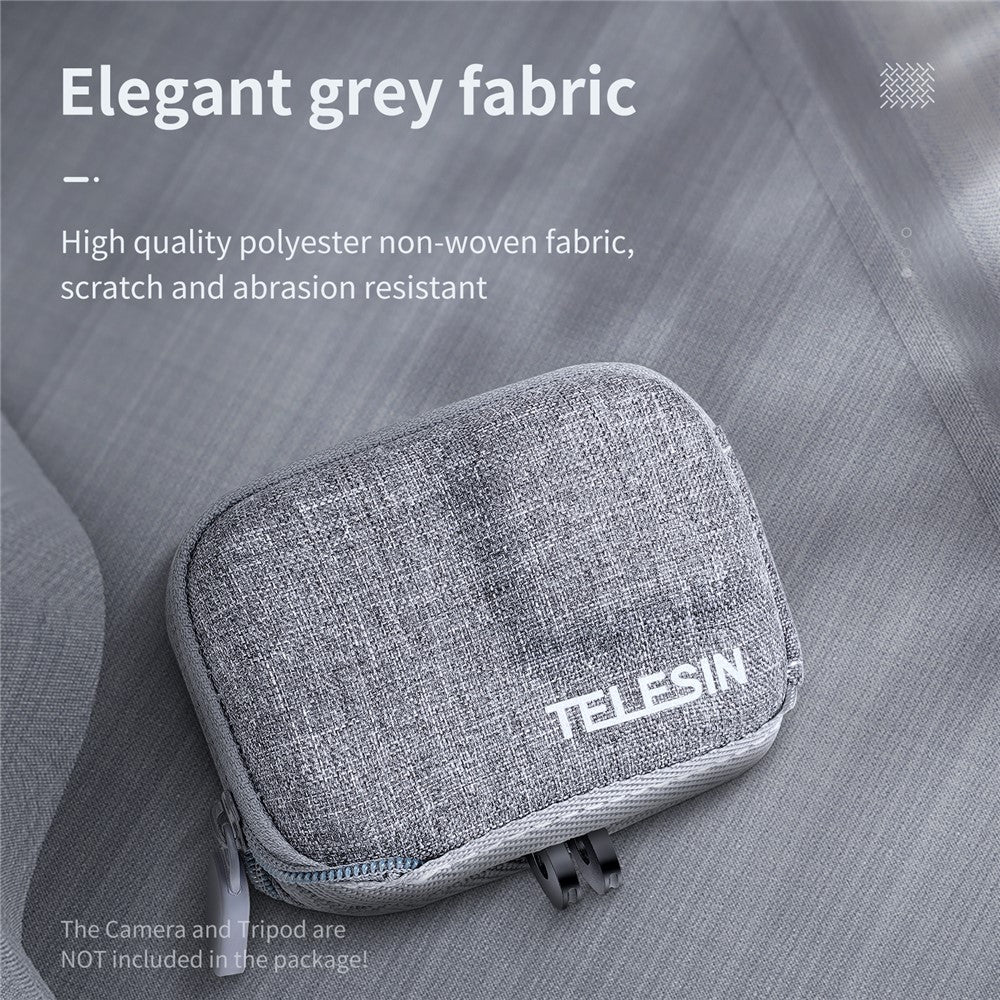 TELESIN GP-CPB-902 Portable Zipper Camera Storage Bag Carrying Pouch for GoPro Hero 9 / 10 / 11