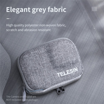 TELESIN GP-CPB-902 Portable Zipper Camera Storage Bag Carrying Pouch for GoPro Hero 9 / 10 / 11
