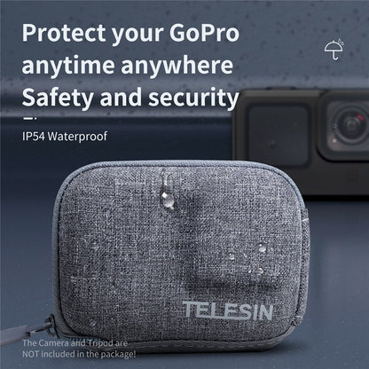 TELESIN GP-CPB-902 Portable Zipper Camera Storage Bag Carrying Pouch for GoPro Hero 9 / 10 / 11