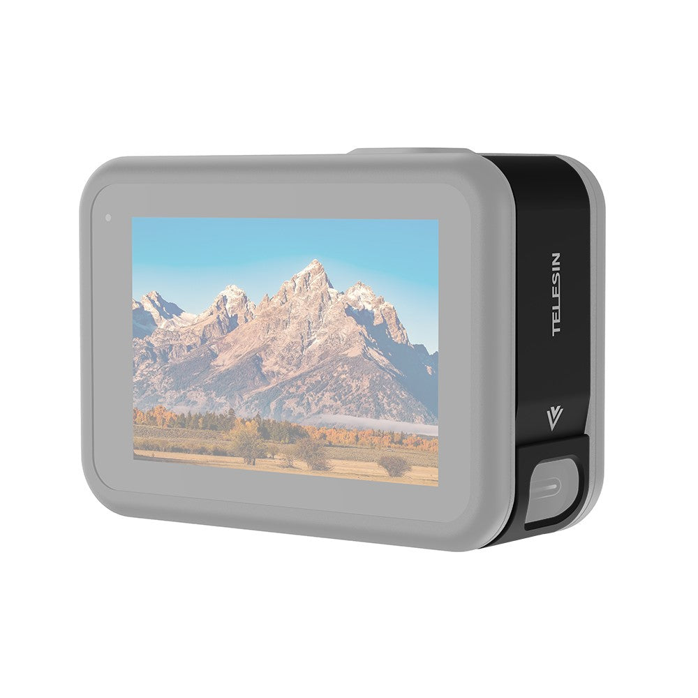 TELESIN GP-CLC-902 Metal Frame Battery Side Cover with Charging Hole for GoPro Hero 9
