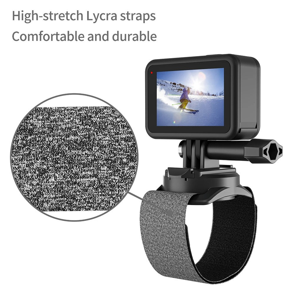 TELESIN GP-WFS-221 360 Degrees Rotation Wrist Hand Strap Camera Holder Mount Band for GoPro Hero 9 / 10 / 11 Action Camera