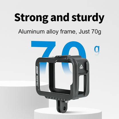 TELESIN GP-FMS-901 Camera Protective Frame Anti-drop Metal Housing Case for GoPro Hero 9 / 10 / 11