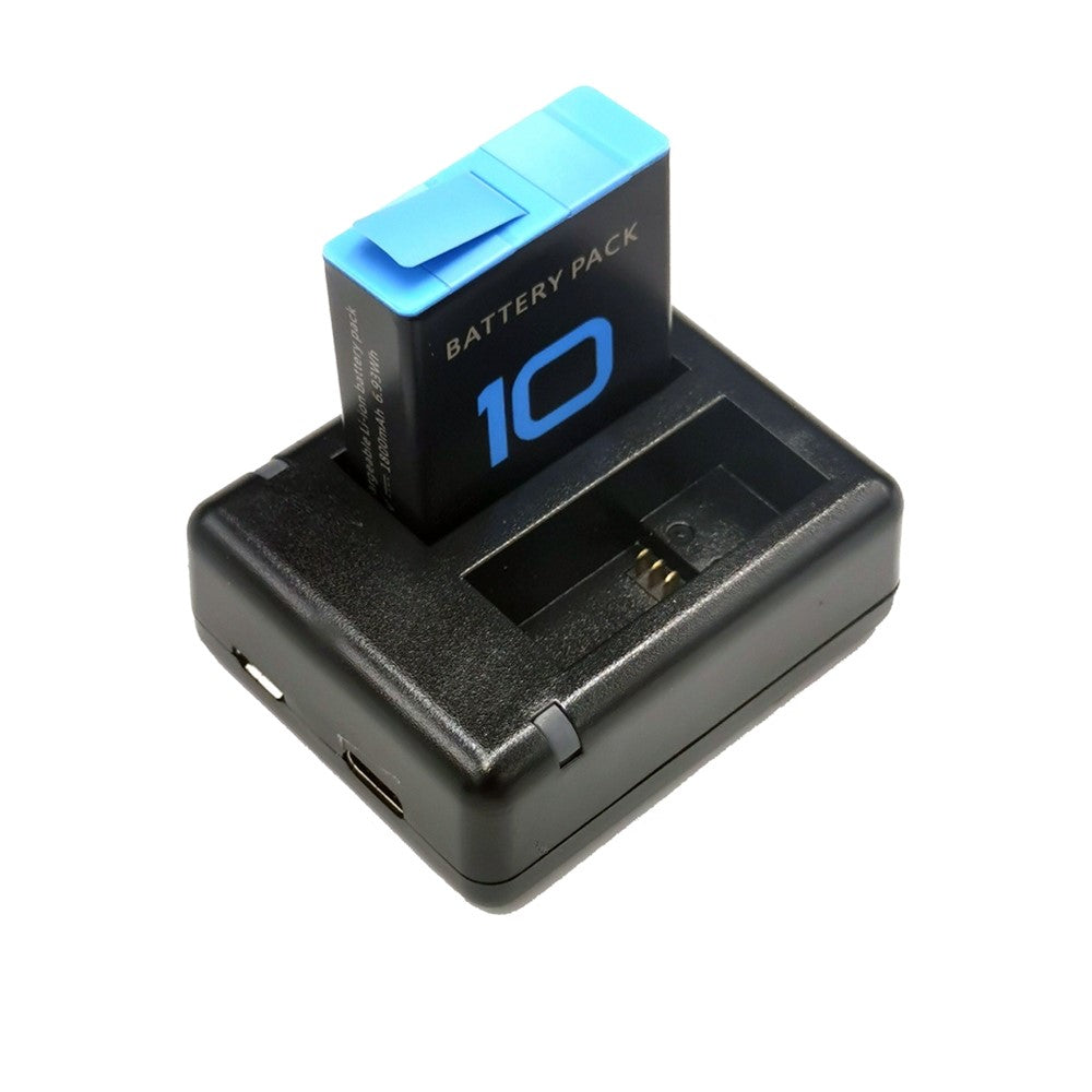 AT1278 Dual Battery Charger Charging Dock Station with LED Indicator for GoPro Hero 9/10