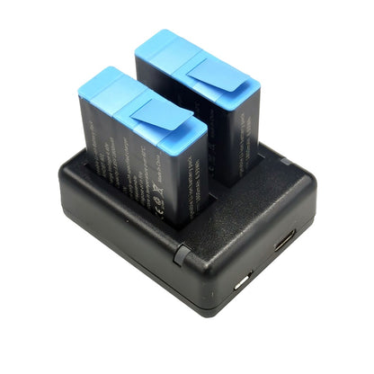 AT1278 Dual Battery Charger Charging Dock Station with LED Indicator for GoPro Hero 9/10