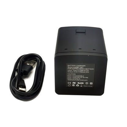AT1271 3-Channel USB Charger Battery Charging Station with LED Indicator for GoPro Hero 9/10