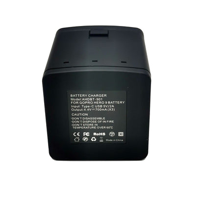 AT1271 3-Channel USB Charger Battery Charging Station with LED Indicator for GoPro Hero 9/10