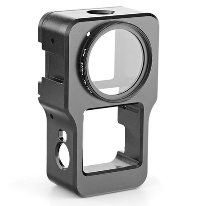 AGDY47 Aluminum Alloy Protective Metal Case Frame Cage + UV Lens Filter for DJI Action 2 Camera Accessories