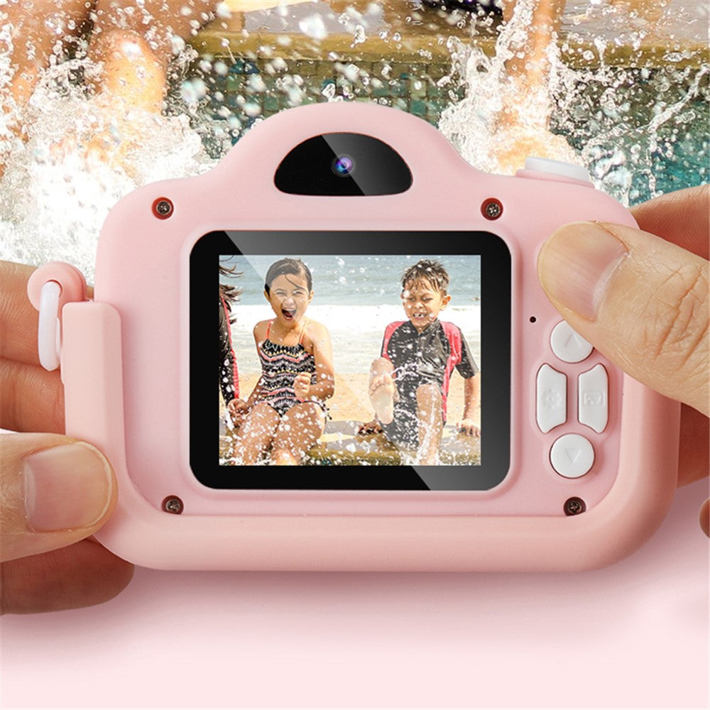 A3X 2.0" IPS Screen 1080P Mini Digital Camera Cartoon Dual Lens Camera Early Education Toy Birthday Gift