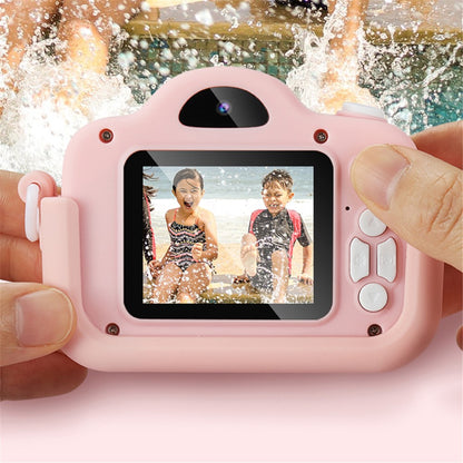 A3X 2.0" IPS Screen 1080P Mini Digital Camera Cartoon Dual Lens Camera Early Education Toy Birthday Gift