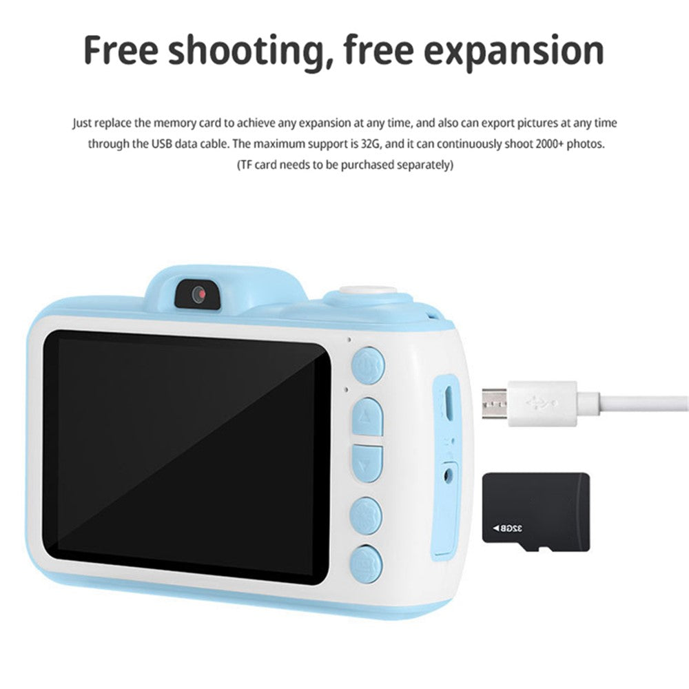 X38 Kid's Camera Toys IPS 3.5-inch Kid's Video Camera 1080P Early Education Children Camera