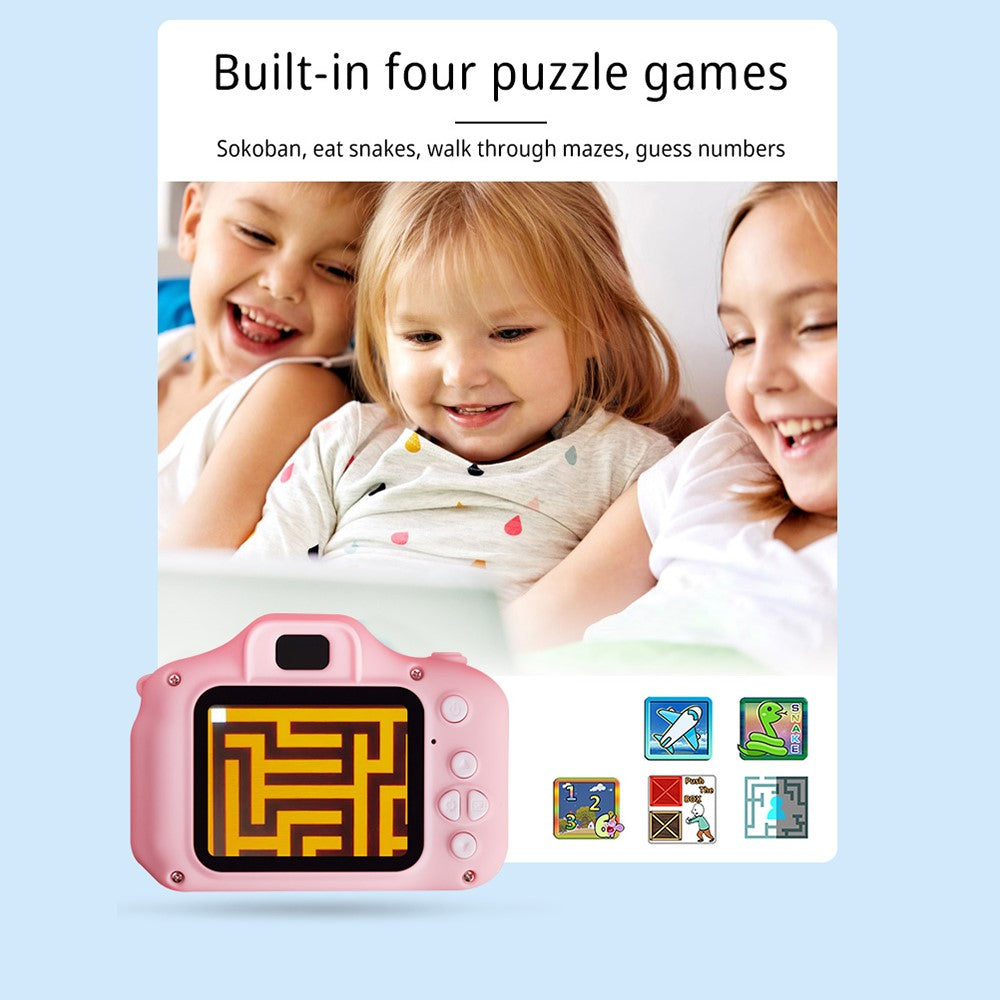 X2 Kid's Camera 1080P Children Video Camera Dual Cam Design Camera Toy Supporting 32GB Memory Card